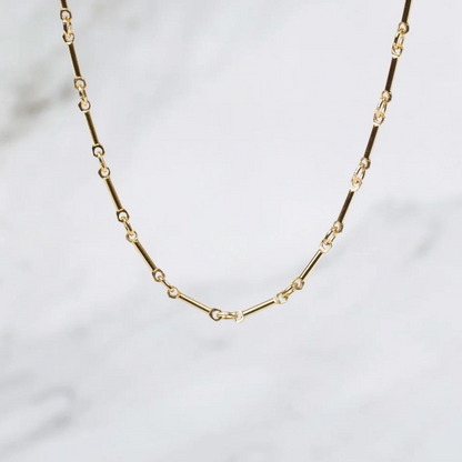 Straight Bar - 14K Gold Filled Chain