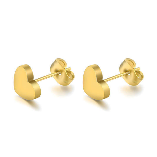 18K Gold Plated Heart Earrings