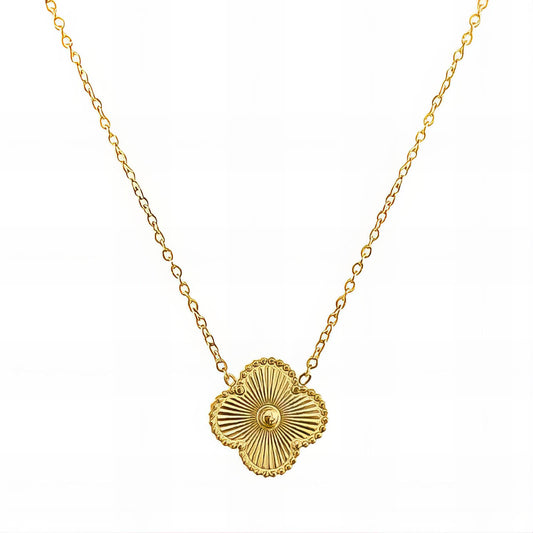 18K Gold Plated Clover Necklace