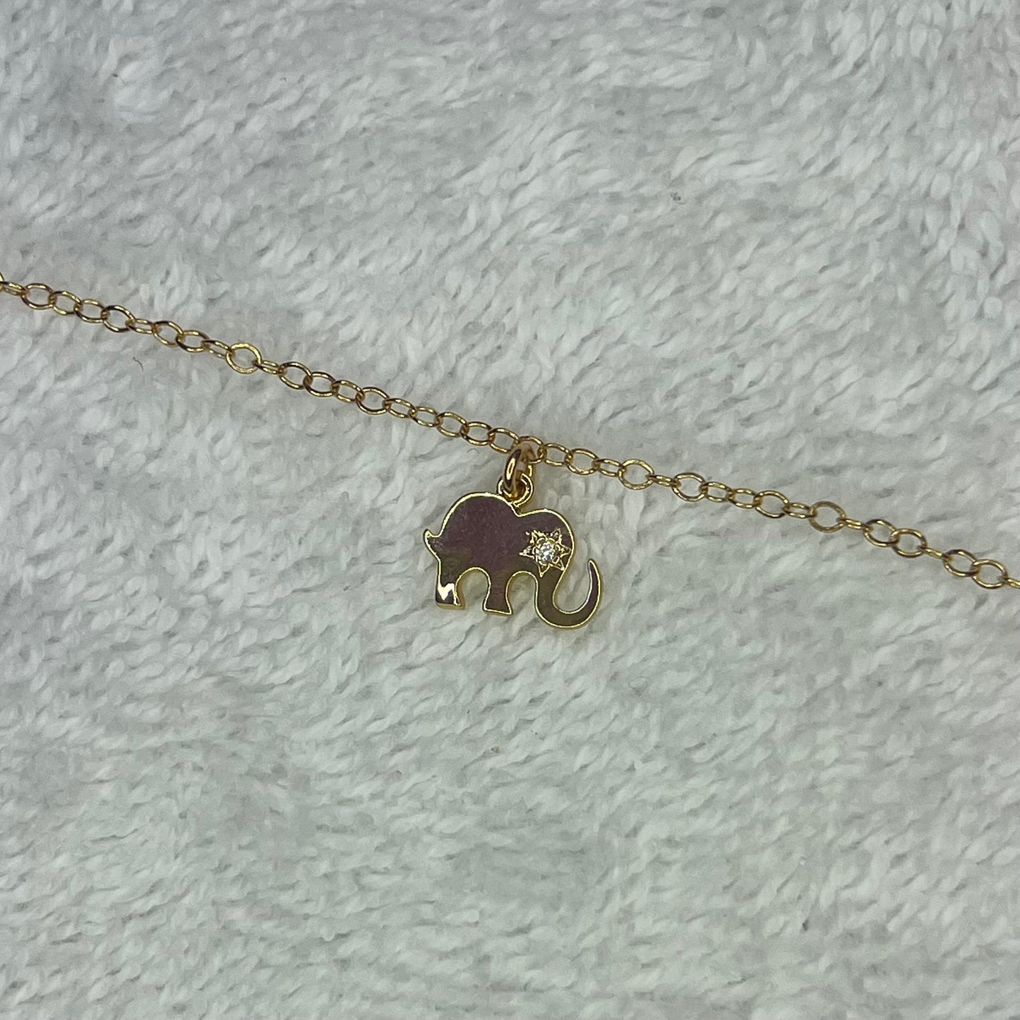 Elephant - Gold Filled Charm